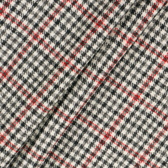 RK Classics Asbury Wool Plaid Black/Red Fabric image 3 of 3