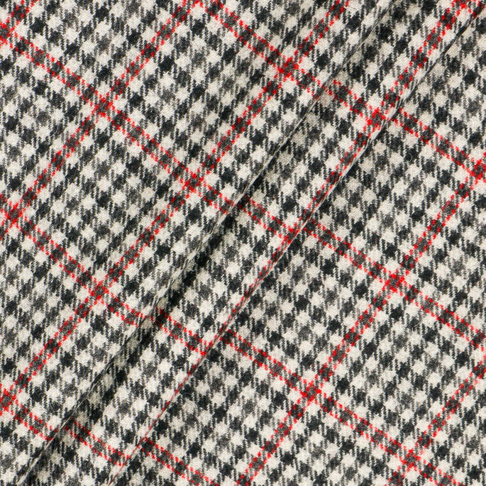 RK Classics Asbury Wool Plaid Black/Red Fabric image 3 of 3