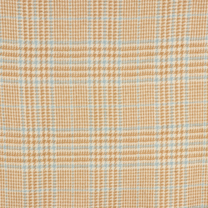 RK Classics Halifax Wool Blue/Gold Fabric image 1 of 2