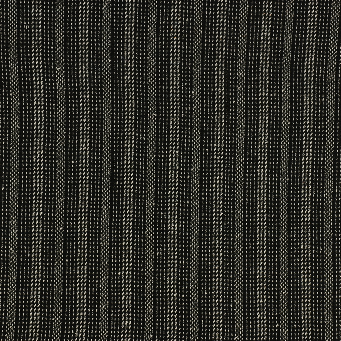 RK Classics Garland Stripe Wool Black/White Fabric image 1 of 2