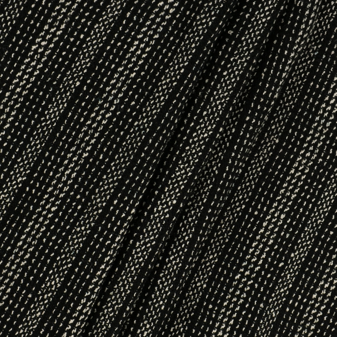 RK Classics Garland Stripe Wool Black/White Fabric image 2 of 2