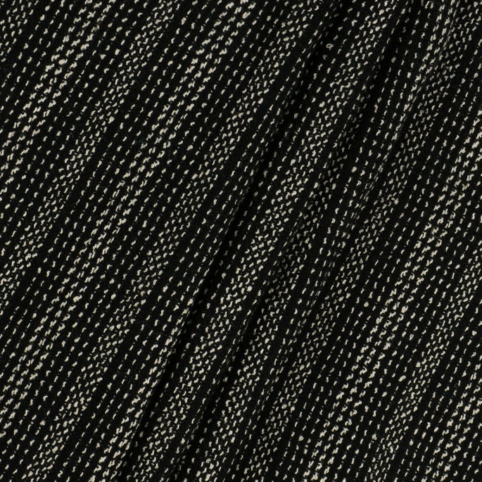 RK Classics Garland Stripe Wool Black/White Fabric image 2 of 2