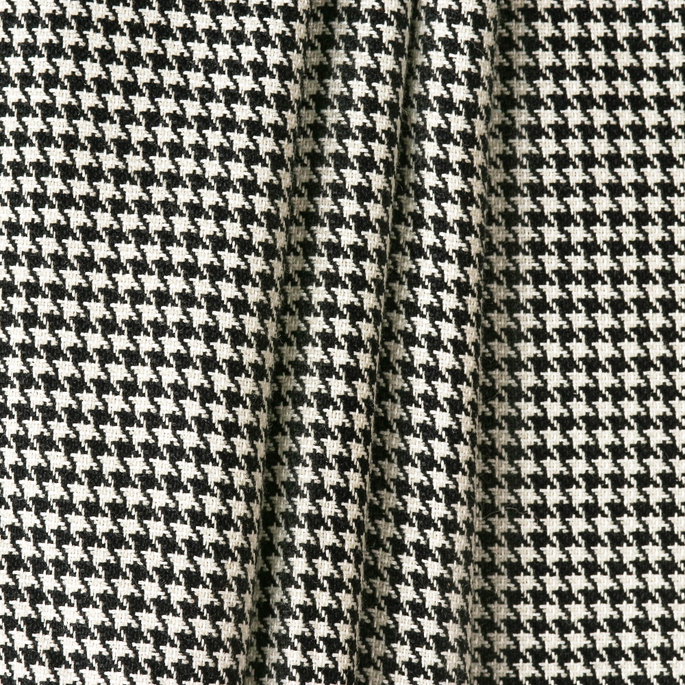 RK Classics Bates Wool Houndstooth Black/White Fabric image 2 of 2