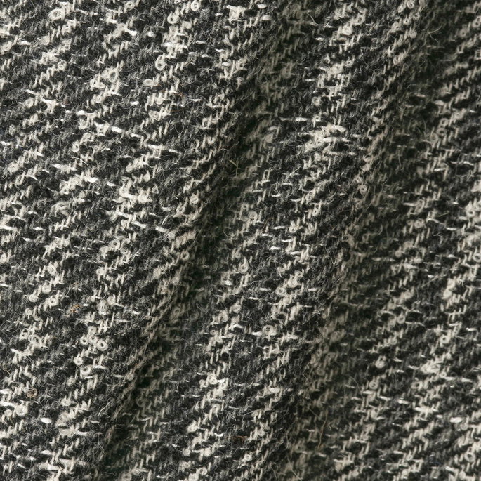 RK Classics Wyben Boucle Wool Salt &amp; Pepper Fabric image 3 of 3