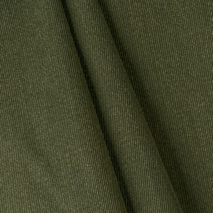 RK Classics Algerie Worsted Wool Twill Olive Fabric image 2 of 2