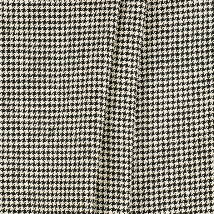 RK Classics Atkins Houndstooth Wool Black/White Fabric image 2 of 2