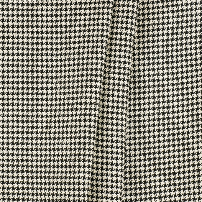 RK Classics Atkins Houndstooth Wool Black/White Fabric image 2 of 2