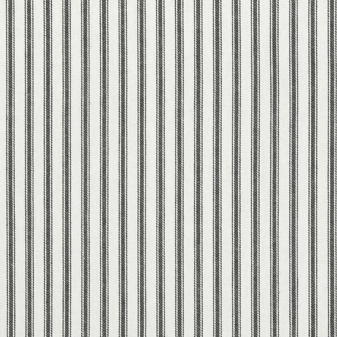 Covington Black Woven Ticking Fabric image 1 of 5