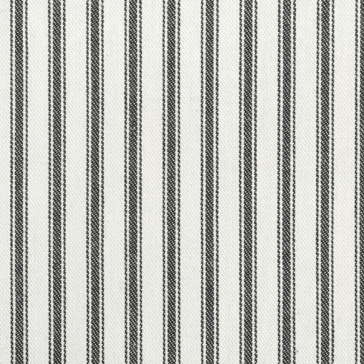 Covington Black Woven Ticking Fabric - by The Yard