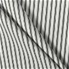Covington Black Woven Ticking Fabric - Image 3