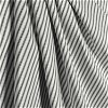 Covington Black Woven Ticking Fabric - Image 4