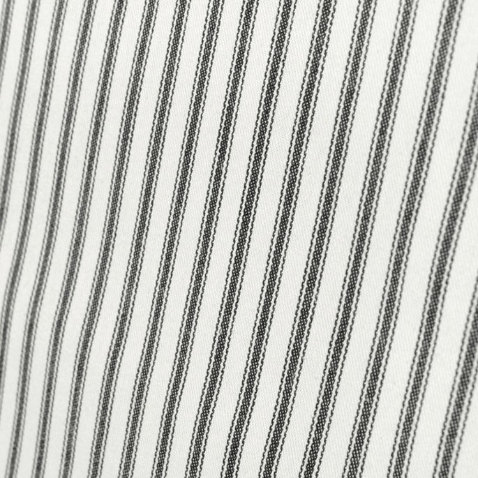 Covington Black Woven Ticking Fabric image 5 of 5