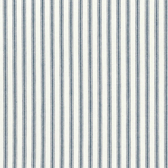 Covington Denim Blue Woven Ticking Fabric image 1 of 5