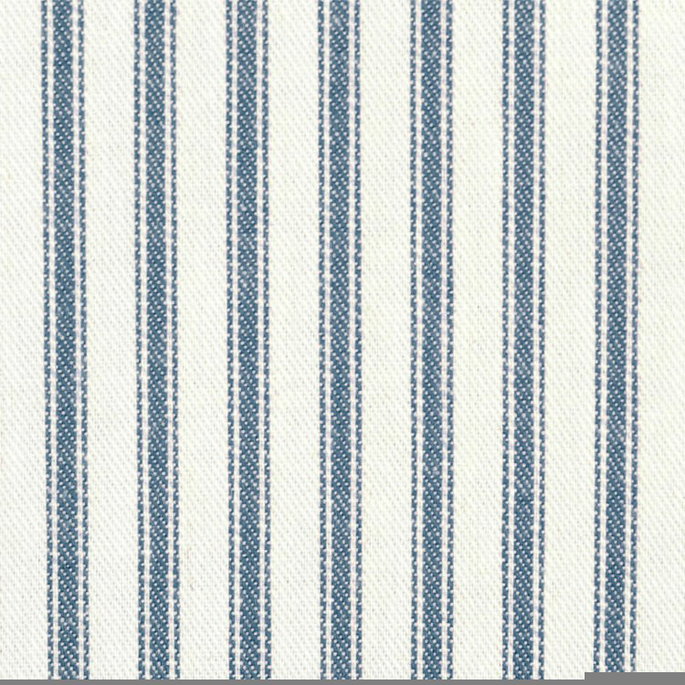 Covington Denim Blue Woven Ticking Fabric image 2 of 5