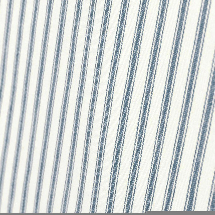 Covington Denim Blue Woven Ticking Fabric image 5 of 5