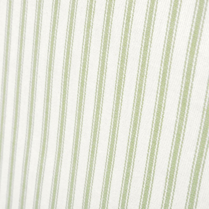 Covington Fern Green Woven Ticking Fabric image 5 of 5