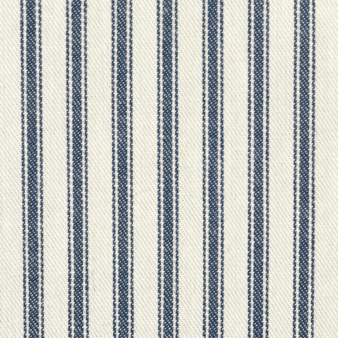 Covington Navy Woven Ticking Fabric image 2 of 5