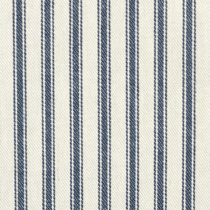 Covington Navy Woven Ticking Fabric image 2 of 5