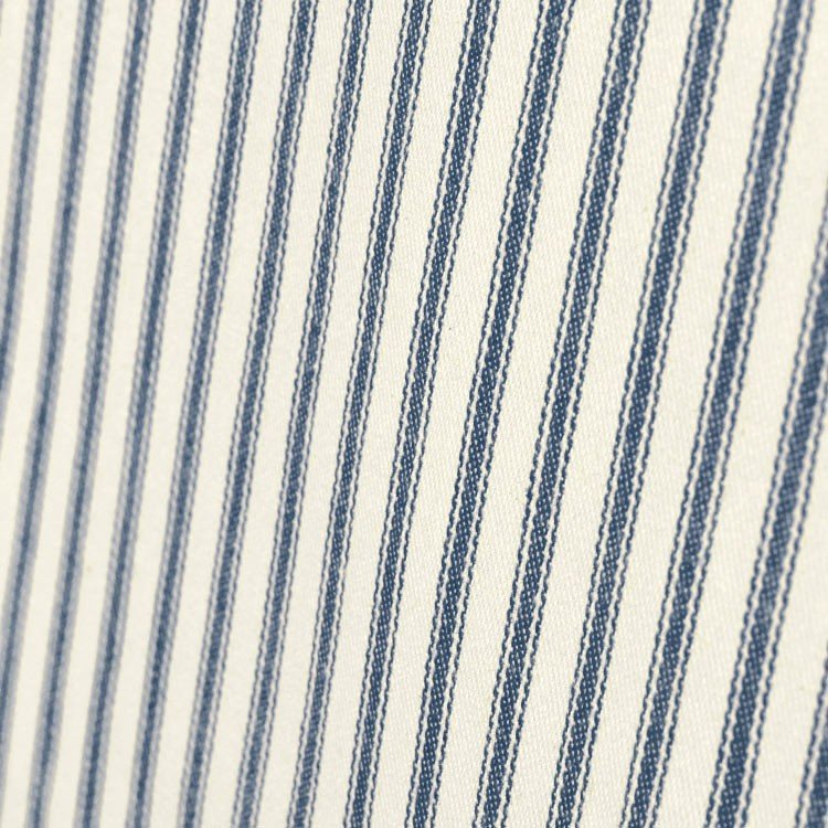 Covington Navy Woven Ticking Fabric | OnlineFabricStore