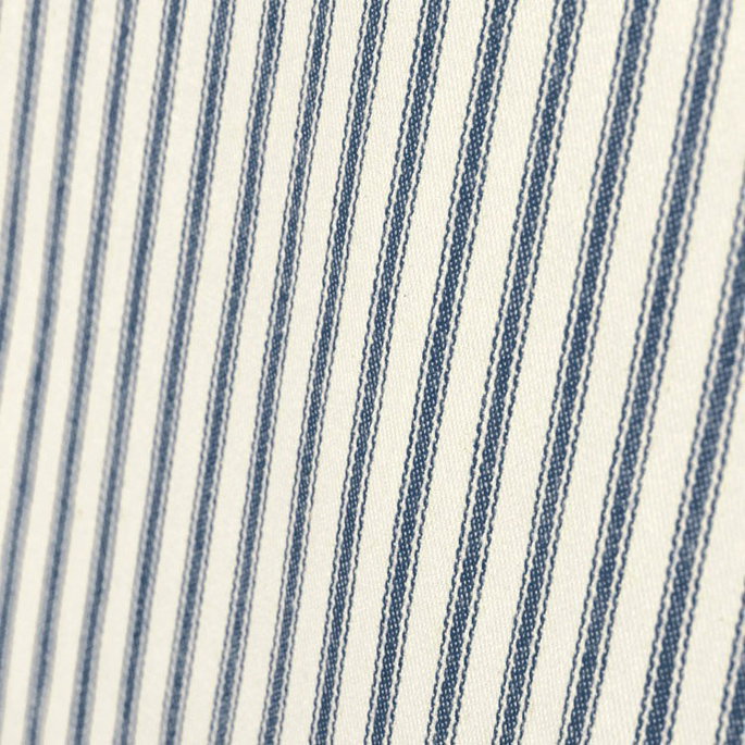 Covington Navy Woven Ticking Fabric image 5 of 5