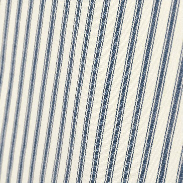 Covington Navy Woven Ticking Fabric | OnlineFabricStore