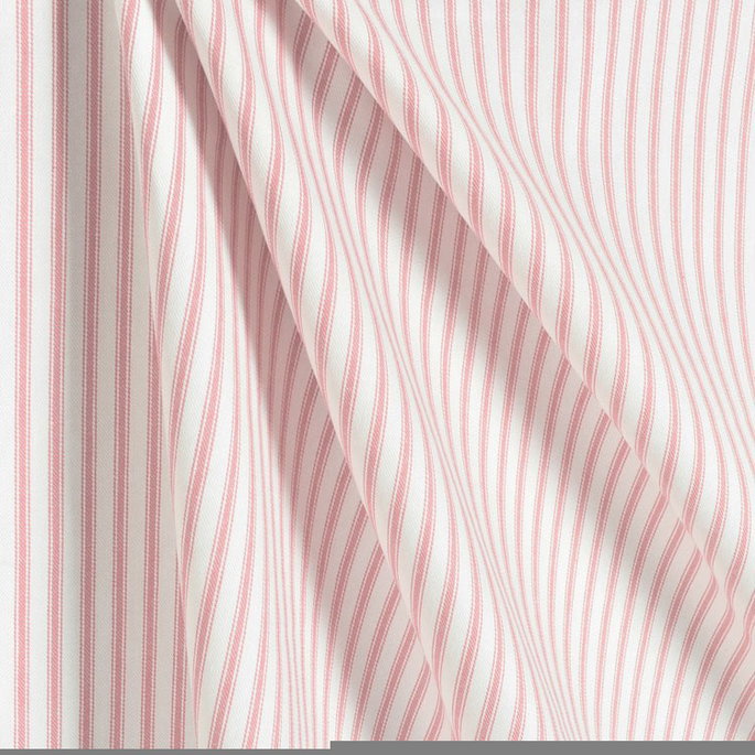 Covington Pink Woven Ticking Fabric image 4 of 4