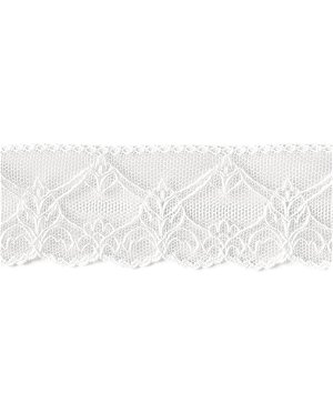 2" Oyster Floral Scallop Lace Trim