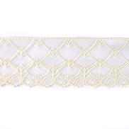3" Oyster Floral Scallop Lace Trim