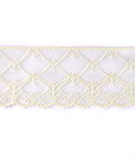 3" Oyster Floral Scallop Lace Trim