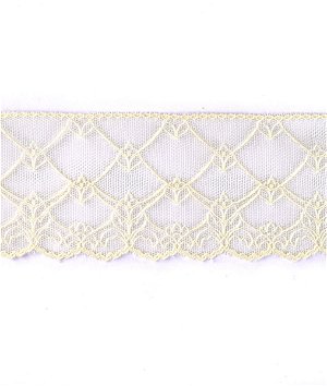 3 inch Oyster Floral Scallop Lace Trim