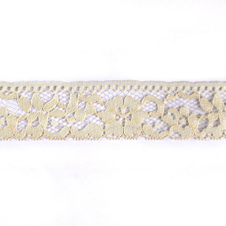 2" Ivory Floral Lace Trim