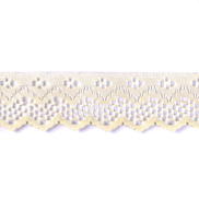 2" Ivory Scallop Lace Trim