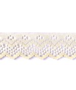 2" Ivory Scallop Lace Trim