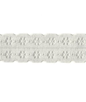 1-1/2 inch Pearl Floral Lace Trim