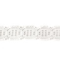 1/2" White Geometric Lace Trim
