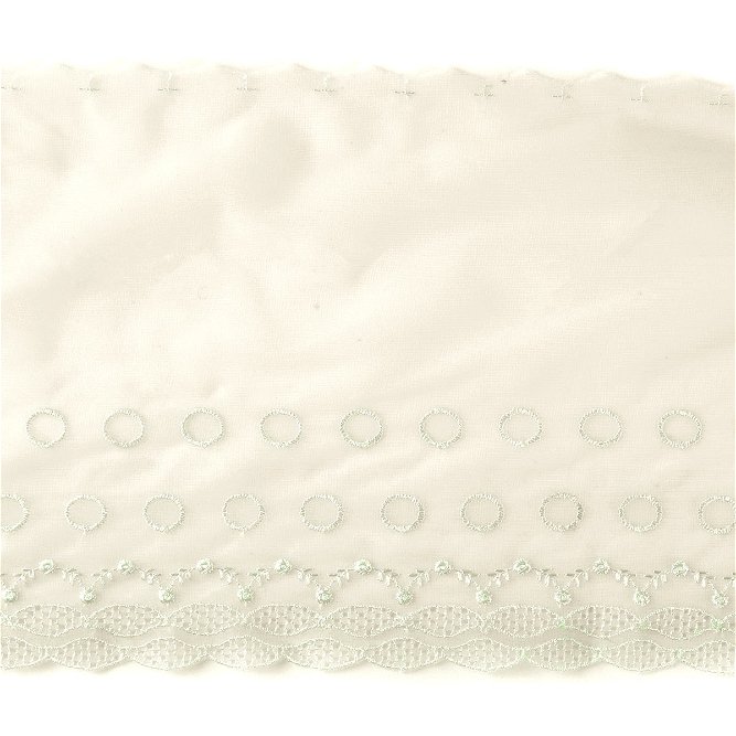 8-1/2&quot; Oyster Embroidered Trim