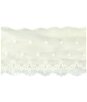 3" Pearl Floral Dotted Lace Trim