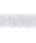 2" White Floral Scallop Lace Trim