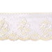 4" Ecru Floral Scallop Lace Trim
