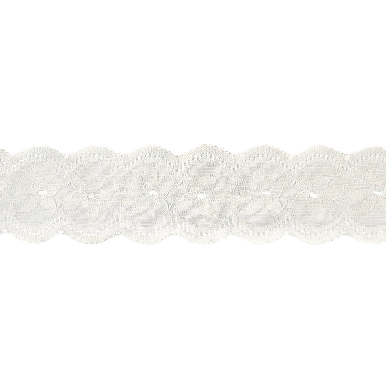 2" Natural Floral Scallop Lace Trim