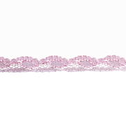 3/8" Pink & White Lace Trim
