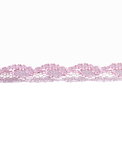 3/8" Pink & White Lace Trim