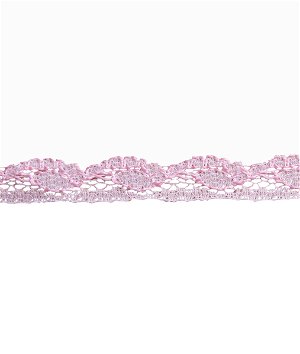 3/8 inch Pink & White Lace Trim