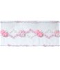 1-3/4" White/Pink Embroidered Trim