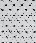 Black Floral Point d'Esprit Netting Fabric