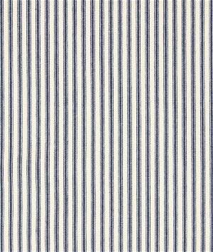 Roc-lon 45 inch Navy Stripe Cotton Woven Ticking Fabric