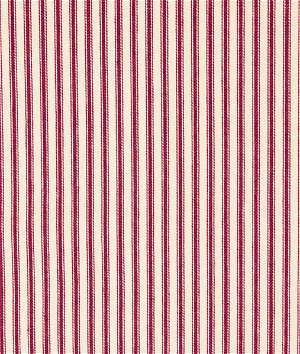 Roc-lon 45 inch Red Stripe Cotton Woven Ticking Fabric