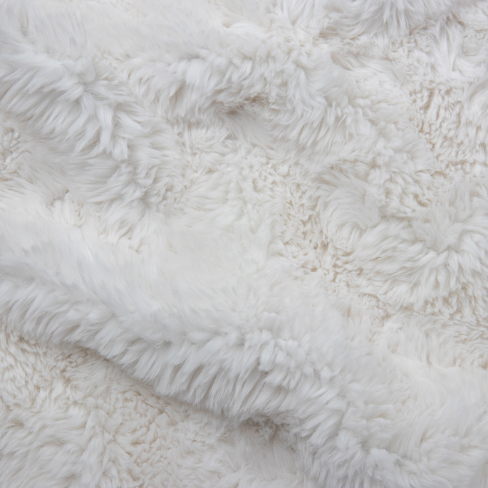 Yakety Yak Natural Faux Fur Fabric image 2 of 2