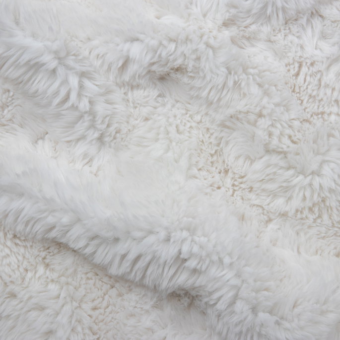 Yakety Yak Natural Faux Fur Fabric image 2 of 2
