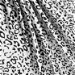 White/Black Leopard Charmeuse Fabric thumbnail image 2 of 2